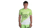 Happy Football Sticker by VfL Wolfsburg