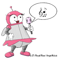 RoyalRiverMusik music girl robot singer Sticker