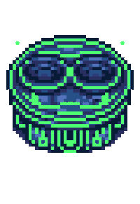 Pixel Circle Sticker by Bad Kid Games