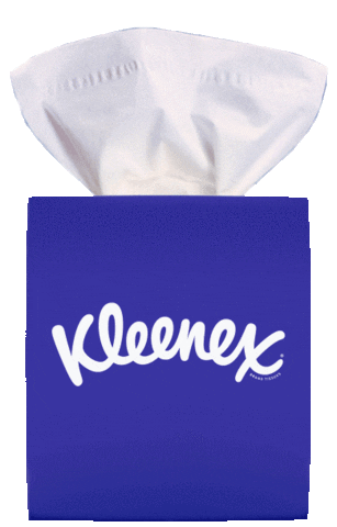 Kleenex giphyupload happy fun giphystrobetesting Sticker
