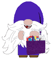 Gnome Grocery Shopping Sticker