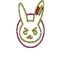 Neon Sticker by Black Rabbit