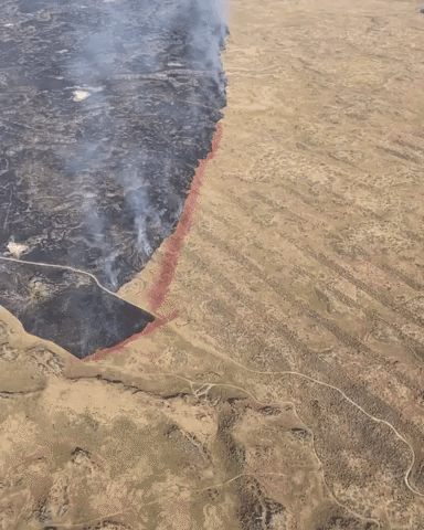Aerial Footage Shows Containment Lines Around Sugar Loaf Fire in Idaho