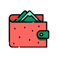 WatermelonBoard coupon watermelon wallet grocery shopping Sticker