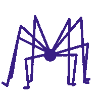 Haunted House Dark Sticker by Lobster Studio