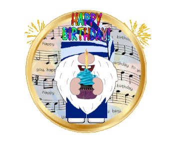 Happy Birthday Gnome Sticker