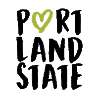 vikings hearts Sticker by Portland State University