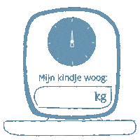 Opgroeien wegen kindengezin kansrijkopgroeien weegschaal Sticker