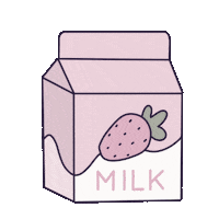 Milk Bottle Sticker by Rêve en coton