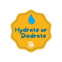 itstimetx hydrate hydration community challenge its time texas Sticker
