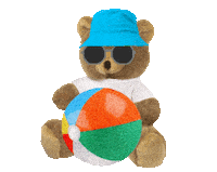 Teddy Bears Summer Sticker