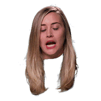 floating head amanda grant Sticker by Originals