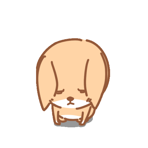 Sad Dog Sticker