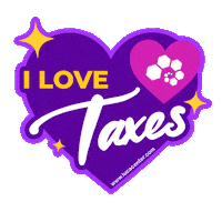 lucacenter heart taxes hacienda planillas Sticker
