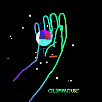 rainy_blue_alien movie old static old movie GIF