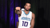 basketball wink GIF by Charlotte Hornets