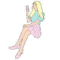 Woman Phone Sticker by krist menina