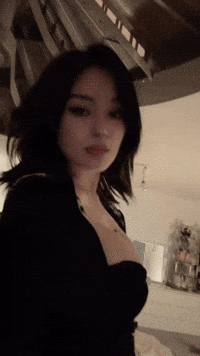 Looking Down Cute Girl GIF