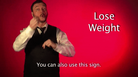 sign language lose weight GIF by Sign with Robert