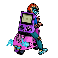 timedotcom time motor motorbike time internet Sticker