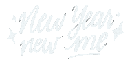 New Year Typography Sticker