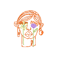 Happy Illustration Sticker