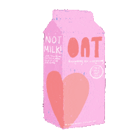 PureBarkin pink vegan dairyfree oat Sticker
