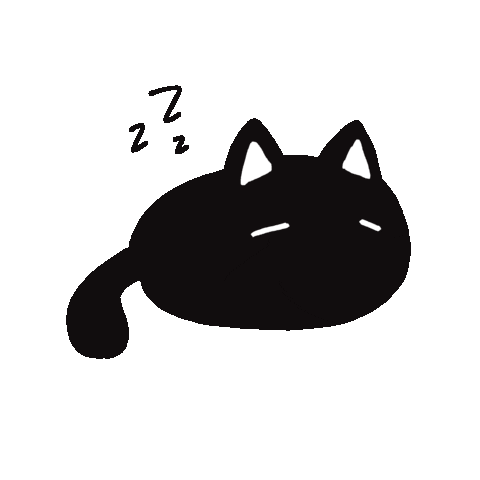 Cat Sleeping Sticker