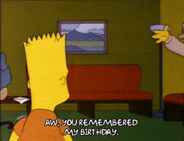 Happy Birthday GIF by The Simpsons