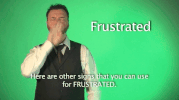 frustrated sign language GIF by Sign with Robert
