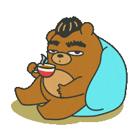 Tired Life Sticker by maludbear
