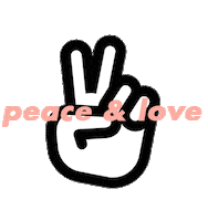 peace & love Sticker by Quanticlo