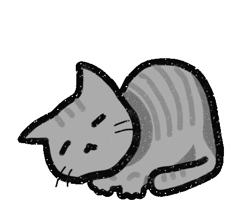 Kitten Greycat Sticker