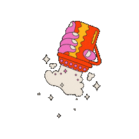 State Fair Powder Sugar Sticker by Maeve Chocolate