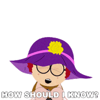 How Should I Know Big Hat Sticker by South Park