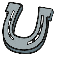 Luck Horseshoe Sticker by Soulhorse.de
