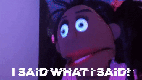 angry i said GIF by Fluffy Friends