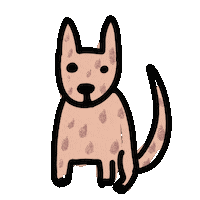 ebbaviktoria dog dirty dog Sticker