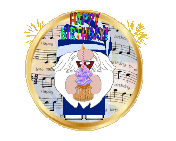 Happy Birthday Gnome Sticker