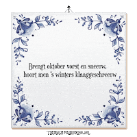 Winter Wijsheid Sticker by Tegelspreuken.nl