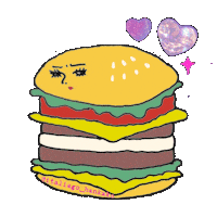Sandwich Hamburger Sticker