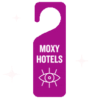 Blinking Do Not Disturb Sticker by Moxy Hotels