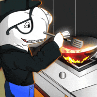 Like A Boss Cooking GIF by Secret Society Of Whales