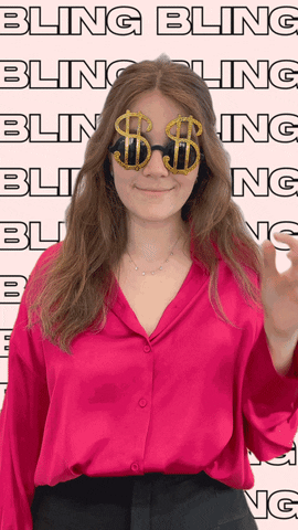 BlingApp giphyupload money cash rich GIF