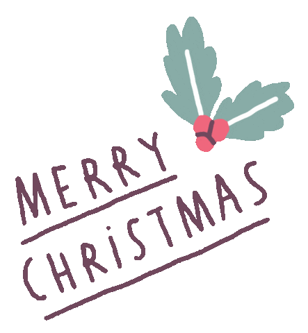 Merry Christmas Sticker by Sara Maese