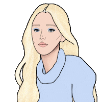 Bored Hot Girl Sticker