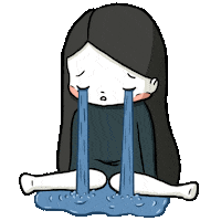 Cry Me A River Crying Sticker by Three Under the Rain