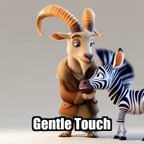 Gentle Touch Kindness GIF by Radiantelope