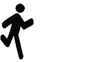 CEDHNuevoLeon run go human person Sticker