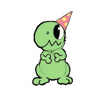 Dinosaurs Celebrating Sticker